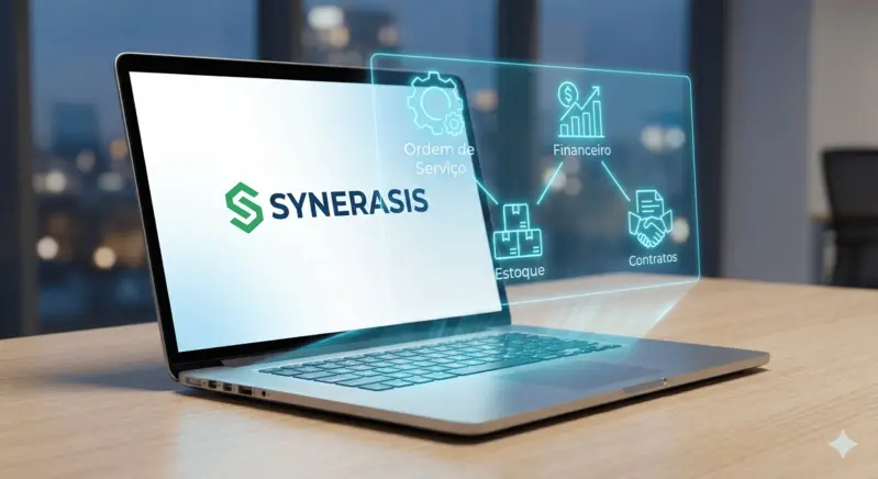 Painel de gestão de ordens de serviço Synerasis